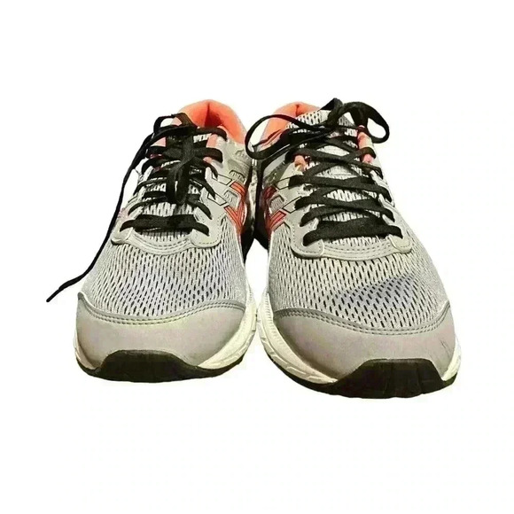 Asics Womens Gel Contend 6 1012A571 Gray Running Shoes Sneakers Size 10 - Picture 2 of 9